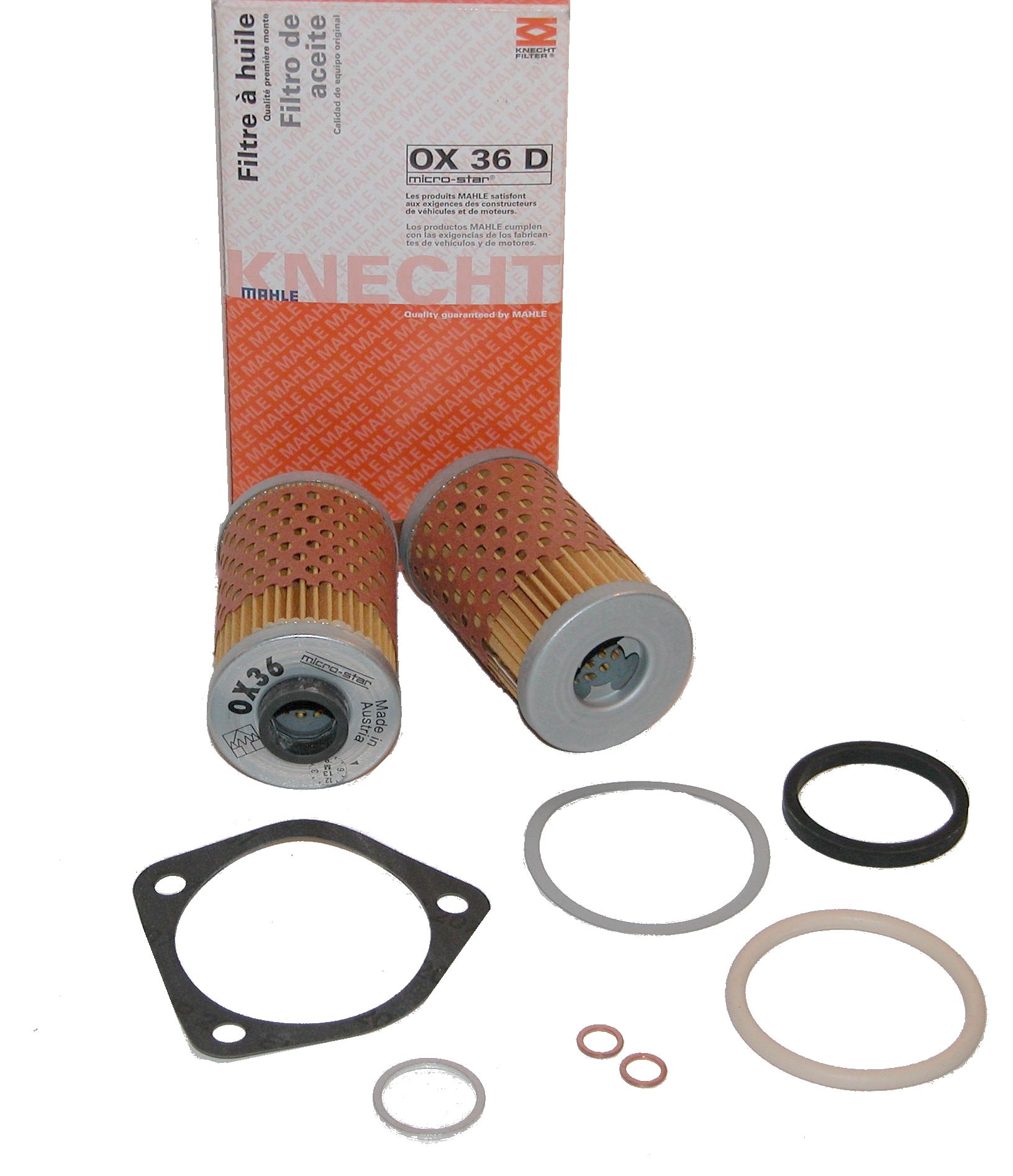 Ölfilter MAHLE OX36D mit Dichtsatz alle BMW 2-V-Boxer mit Ölkühler Ölfilter mit Dichtsatz alle 2-V-Boxer mit Ölkühler – Bild 1