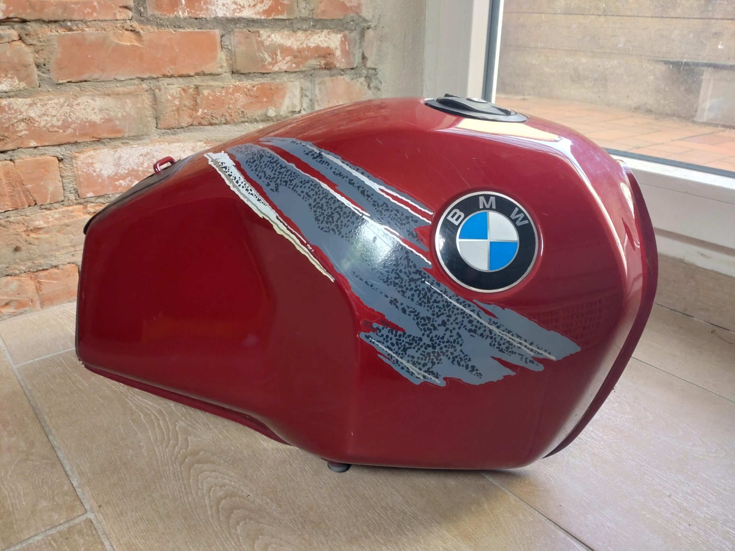 Benzintank - Blechtank rot gebraucht für BMW Motorrad R80GS - R100GS Kraftstofftank BMW Motorrad R80GS - R100GS rot gebraucht – Bild 1