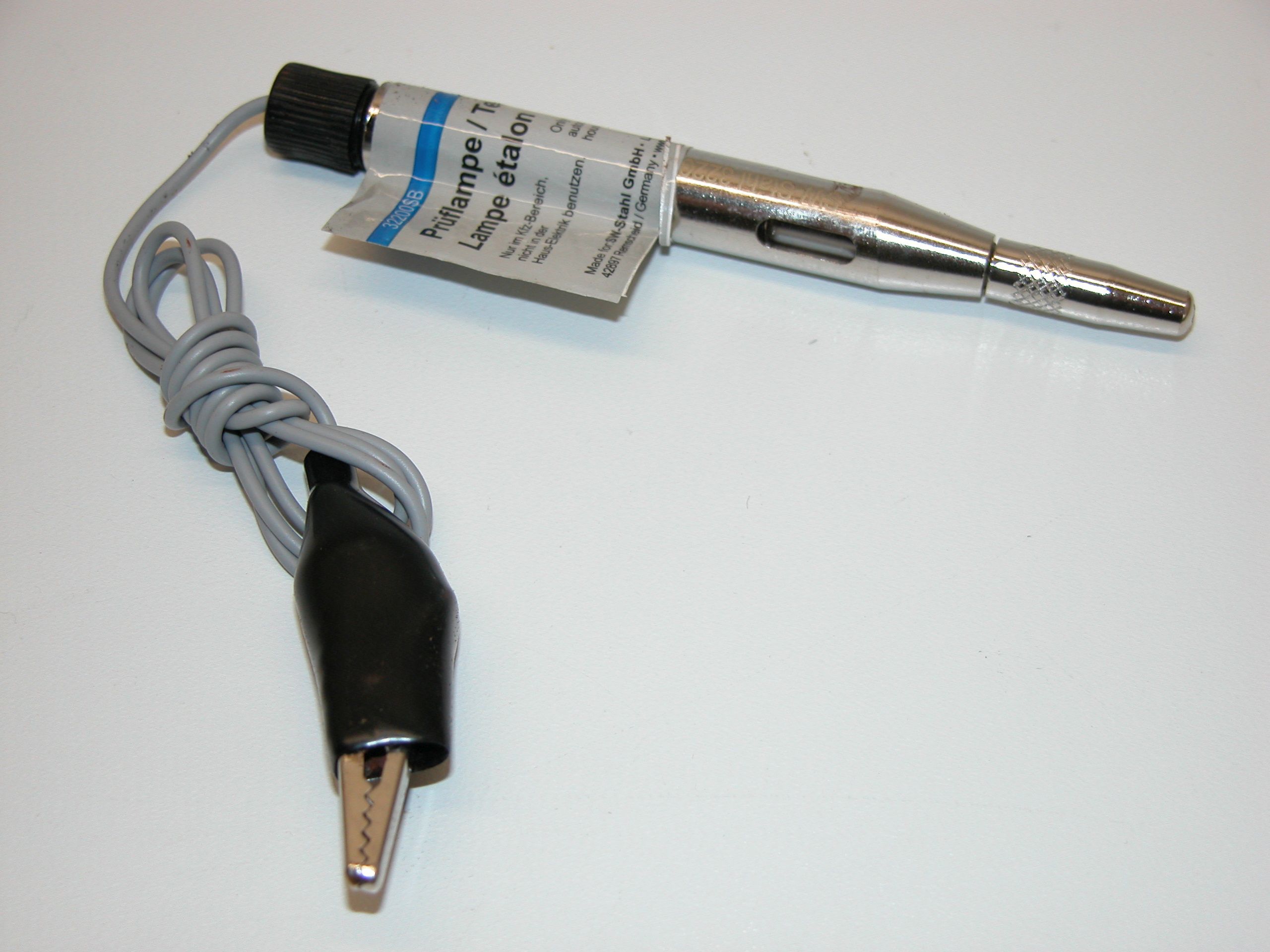 Prüflampe Messing Spannungsprüfer 6 - 12 V für Elektroarbeiten Prüflampe Messing Spannungsprüfer 6 - 12 V – Bild 1