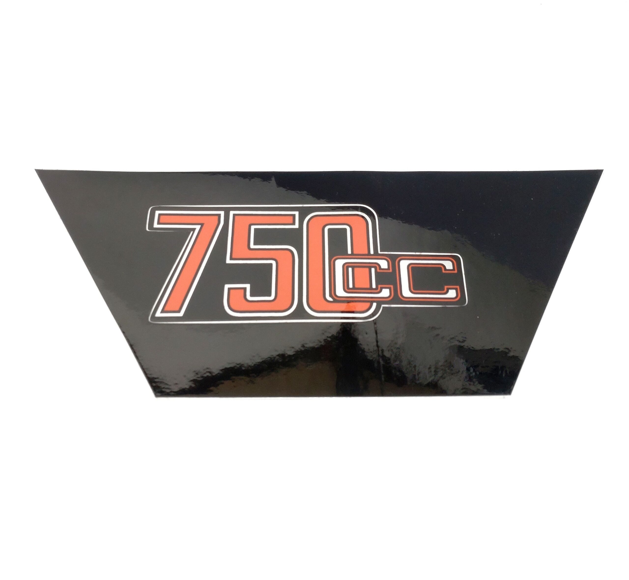 BMW Motorrad 750ccm Aufkleber Batterieabdeckung - Seitendeckel rot-siber Aufkleber Batterieabdeckung 750ccm rot-silber – Bild 1