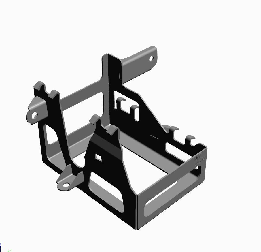 Batteriekasten aus Edelstahl für den BMW Motorrad 2-V Paralever Boxer Batteriekasten - GROSS Edelstahl BMW R 80 - 100 Paralever – Bild 1