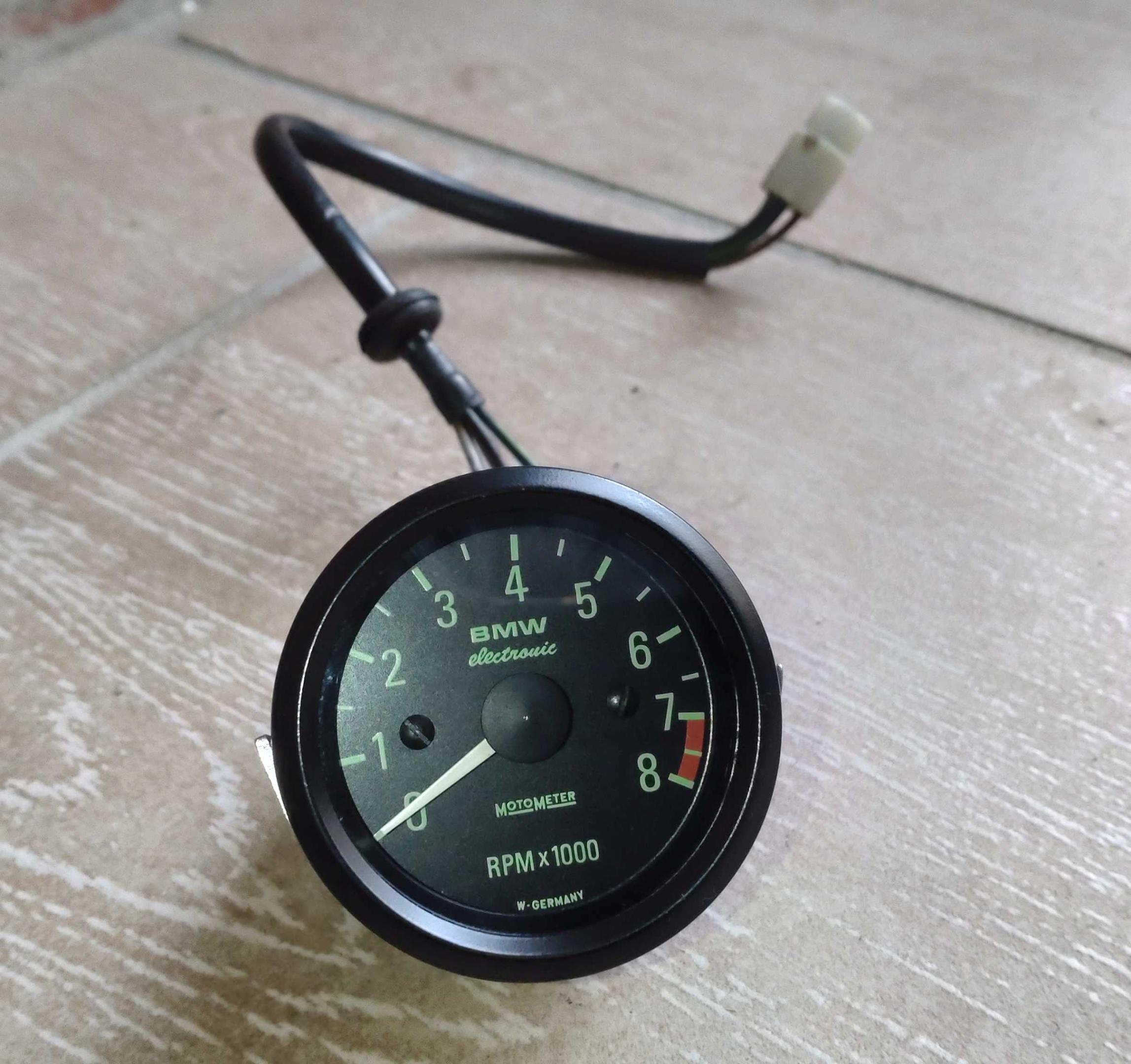 BMW Motometer 52mm BMW R65GS R80G/S R80GS Basic R100GS Drehzahlmesser BMW Motometer 52mm BMW R65GS R80G/S R80GS Basic R100GS Drehzahlmesser – Bild 1