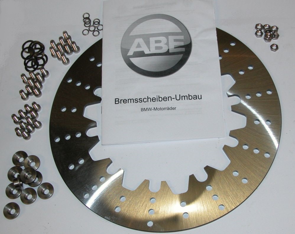Bremsscheibenumbau BMW Motorrad R und K komplett 285mm Bremsscheibenumbau BMW R und K komplett 285mm – Bild 1