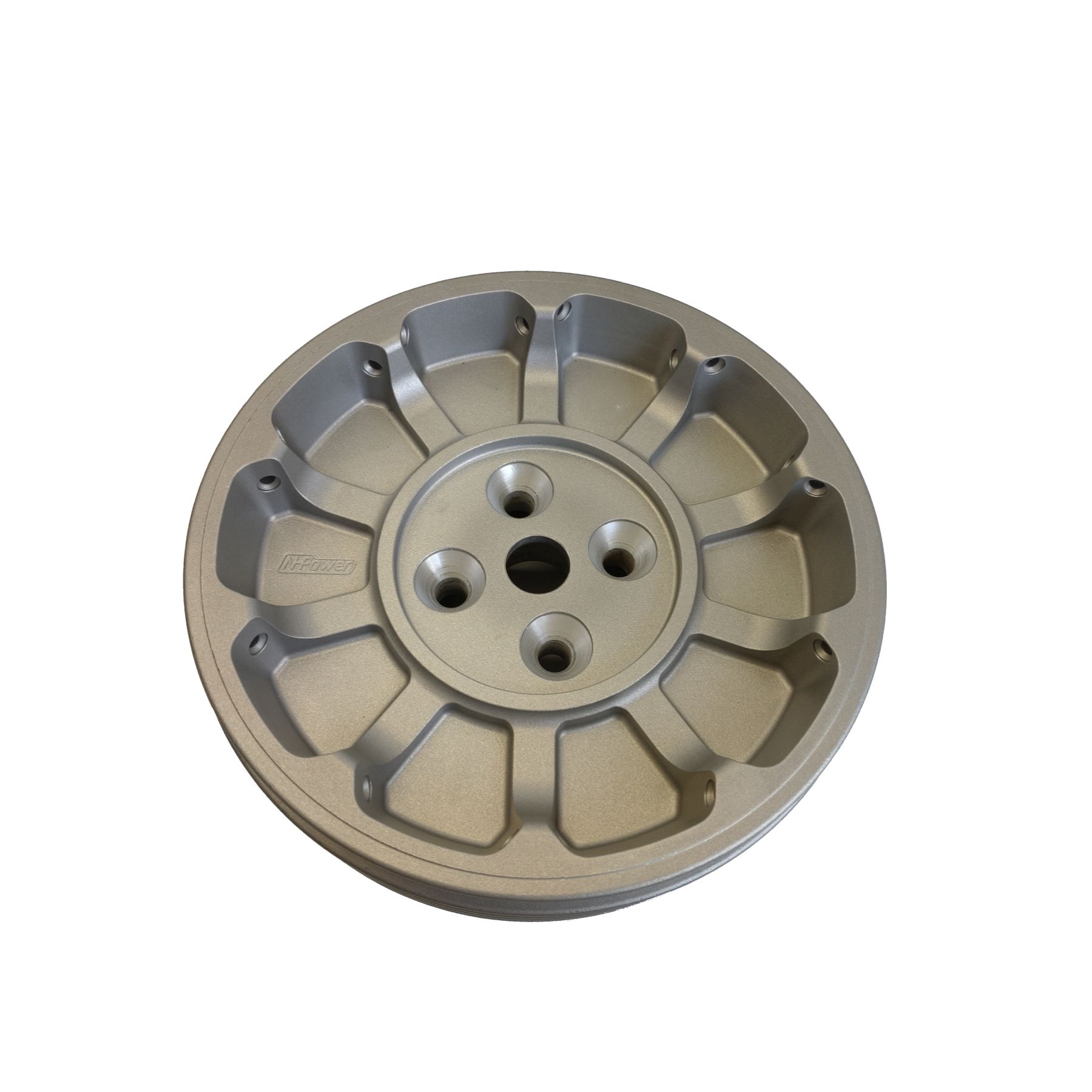 Radnabe 4-Loch mit Stahlbremsring für BMW R 65 - R 100 Monolever Bremstrommel hinten BMW R 80 - 100 GS - R – Bild 1