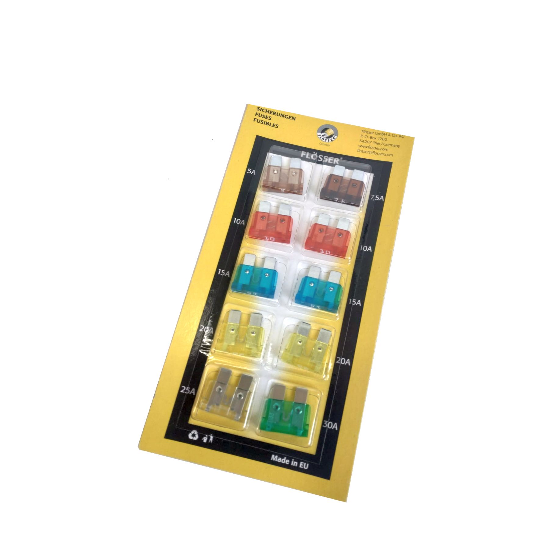 Stecksicherungen Sortiment für die Reise oder unterwegs mit 10 Sicherungen – Bild 1