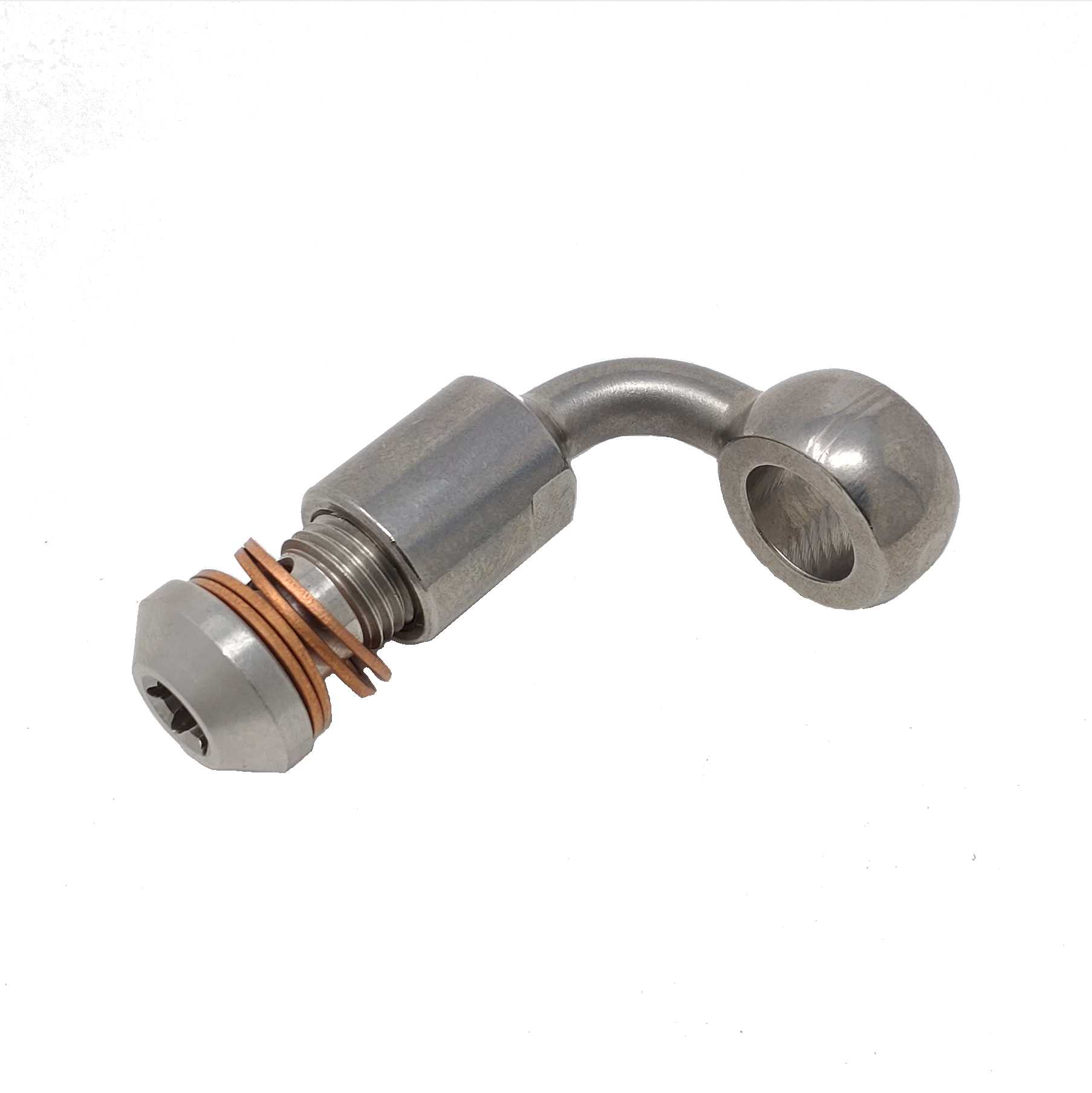 Adapter zur Bremsleitungsverlängerung – Edelstahl Adapter zur Bremsleitungsverlängerung – Edelstahl, universal 4cm – Bild 1